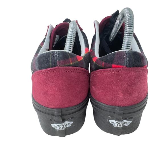 Vans Old Skool Stackform Sneakers Unisex Size M7.5/W9.0 Red Plaid Lace Up 721356 - Picture 6 of 11